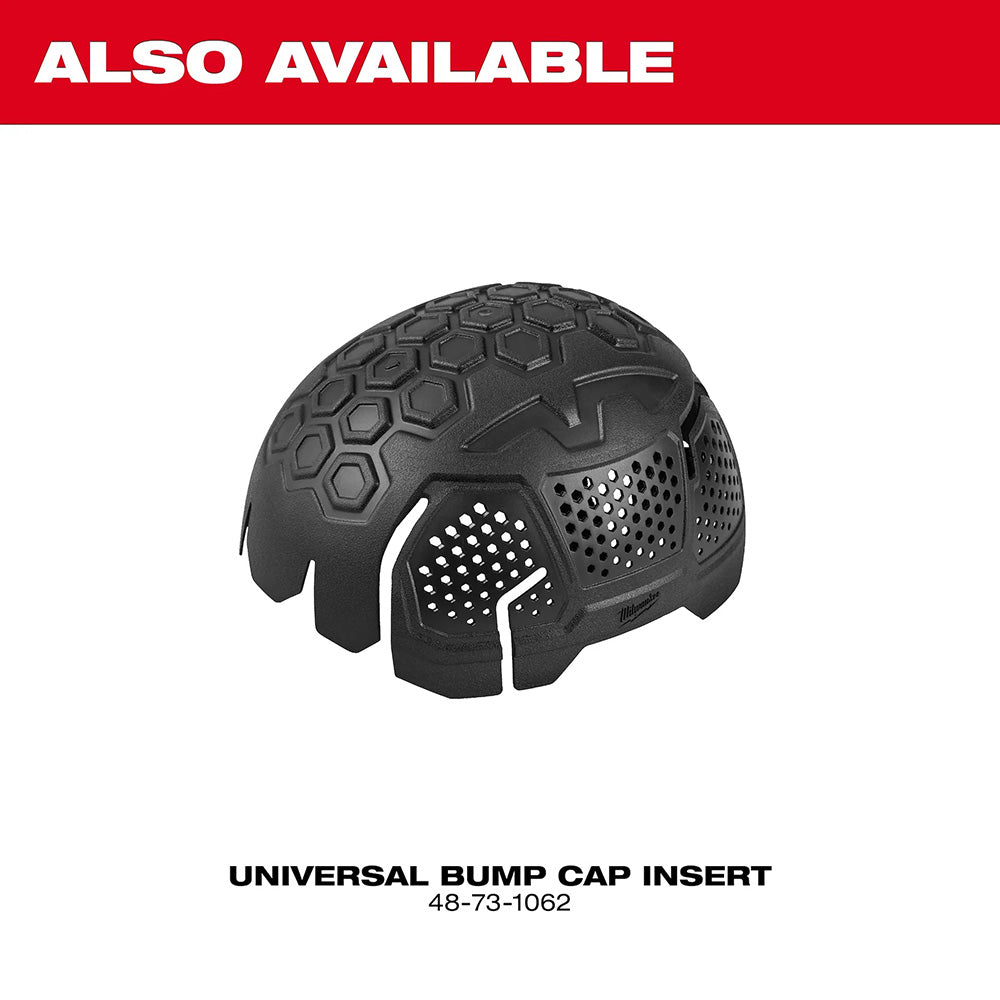 Black universal bump cap insert on a white background with 'Also Available' text at the top.