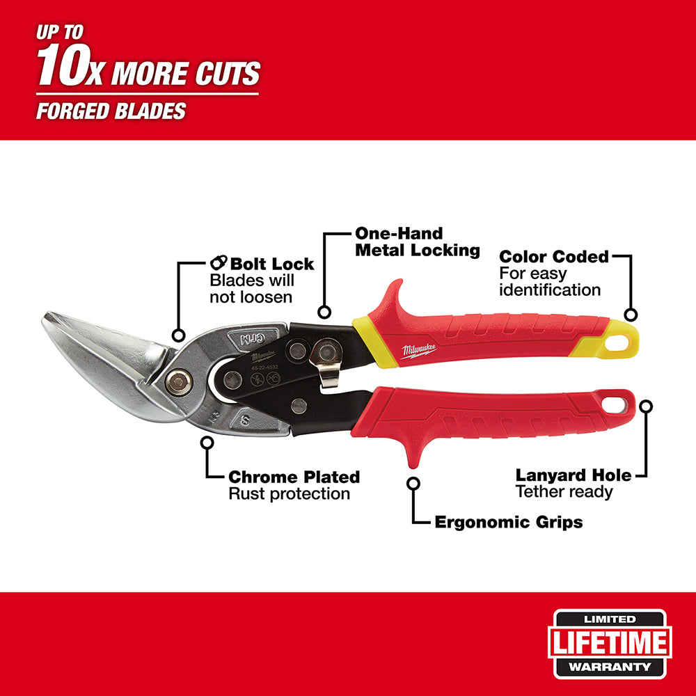Straight Cut Offset Aviation Snips
