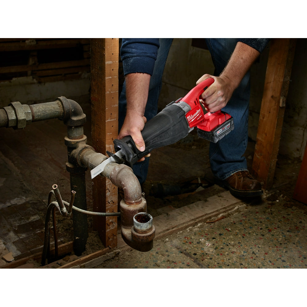 Super Sawzall Torch Blade 18 TPI 9" being used on the jobsite