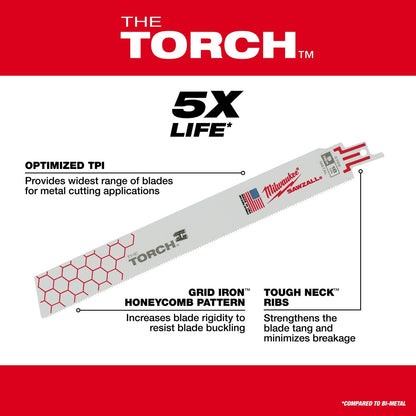 The Torch - 5x Life compared to Bi-Metal - specs