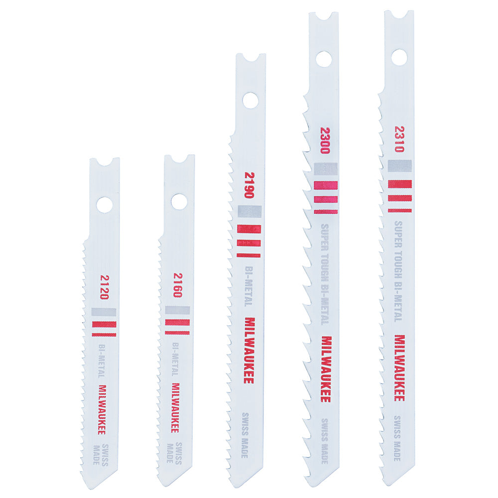 U-Shank Bi-Metal Jig Saw Blade Set - 5PC