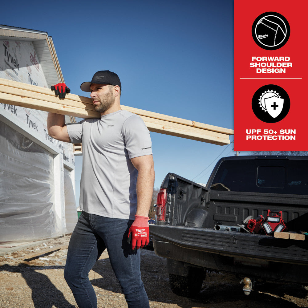 WORKSKIN™ Lightweight Performance Shirt - Short Sleeve - Black L