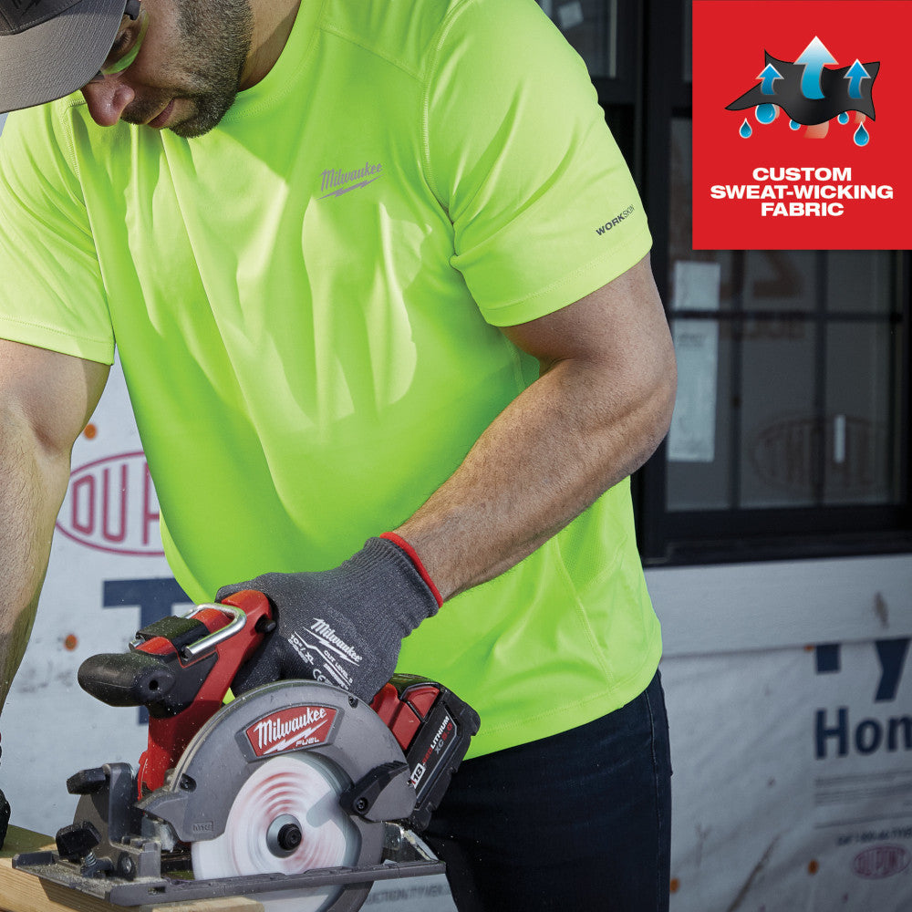 WORKSKIN™ Lightweight Performance Shirt - Short Sleeve - Black XL